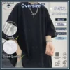 my-11134207-7r98s-lqg3lo141jv9e0.webp Men Oversize Tshirt Round Neck Couple Summer Korean Half Sleeve Man Top Short Sleeve Plain Shirt