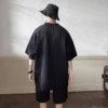 my-11134207-7rasd-m1md2qb2kgtjc2-1.webp Short Sleeve Tshirt Set for men black baggy shorts Korean style casual premium quality summer sets