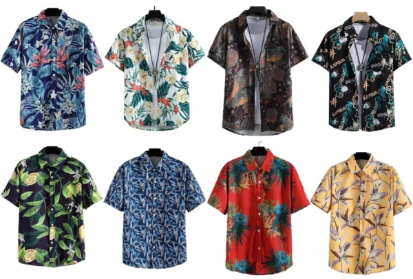 my-11134207-820l5-miwijt22mdj8ac-1.webp Hawaiian Shirt Mens Casual Floral Pattern Beach Loose Breathable Short Sleeve Unisex
