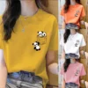 sg-11134201-22100-cmvmhohj33ivf6.webp TWomen Short Sleeve Top Summer New pocket panda Cartoon Printed Tshirt korean fashion women tops Loose round neck t shirt women