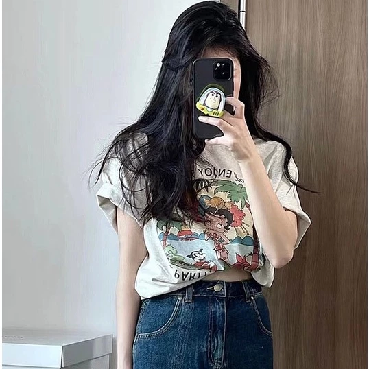 sg-11134201-22110-v7ltt39j2cjvbb.webp Summer womens plussize printed Tshirt cotton short sleeve loose