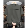 Ain Fashion Unisex Casual Crew Neck TShirt with Facing the Future DTF Print Cotton Fabric Tee
