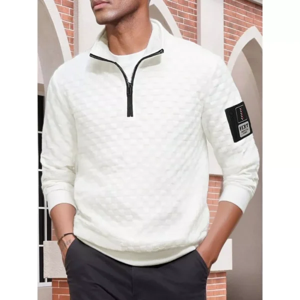 sg-11134201-81ztu-miique2u248w86.webp Tactical Fleece Jacket Men Warm Stand Up Collar Pullover Checkered Zipper Sweatshirt Jacket