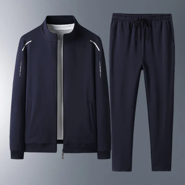 sg-11134201-81zvk-miif8q2s7pc001.webp Autumn Suit Sweatshirt Large Size Two Sets Middleaged Elderly Fashion Sportswear Suit Men Middleaged Mens Casual Wear