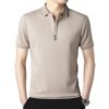 sg-11134201-81zvo-miieko93rvno4f.jpg High End Summer Lapel Short Sleeved Shirt Mens Skin Friendly Breathable Casual Shirt All Match Trendy Top