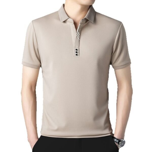 sg-11134201-81zvo-miieko93rvno4f.jpg High End Summer Lapel Short Sleeved Shirt Mens Skin Friendly Breathable Casual Shirt All Match Trendy Top